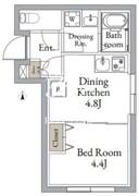 ライブフラット東高円寺2 302 間取り図