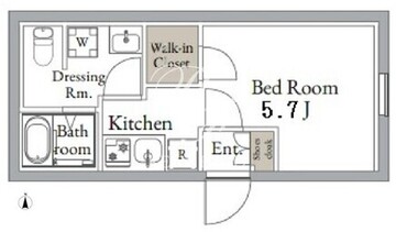 ライブフラット東高円寺2 401 間取り図