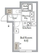 ライブフラット東高円寺2 402 間取り図