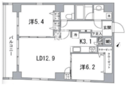 メイクスデザイン茅場町 701 間取り図