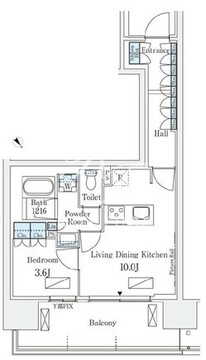 ロイヤルパークス有明 527 間取り図
