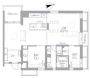 THE GRANDUO FUTAKOTAMAGAWA 203 間取り図