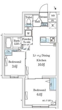 CREATIF駒澤大学前 205 間取り図