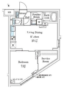 CREATIF駒澤大学前 201 間取り図