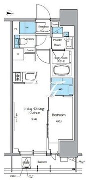 ルフォンプログレ上野御徒町 503 間取り図
