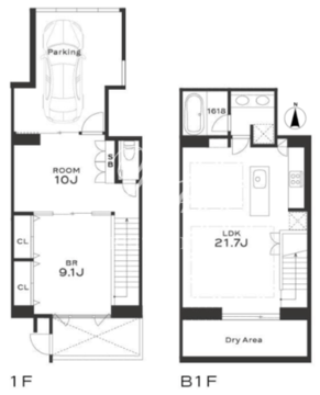 THE GRANDUO SAKURASHINMACHI 101 間取り図