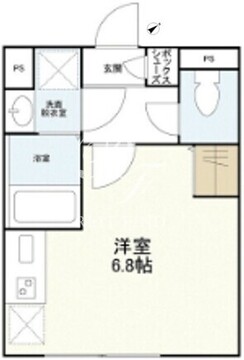 ウェルスクエアイズム渋谷本町 102 間取り図