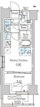 パークアクシス品川天王洲アイル 819 間取り図