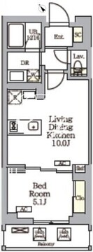 グランパーク千駄ヶ谷レジデンス 202 間取り図