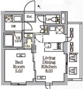 グランパーク千駄ヶ谷レジデンス 306 間取り図 ?>