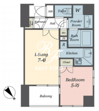 パレステュディオ渋谷ステーションフロント 1101 間取り図