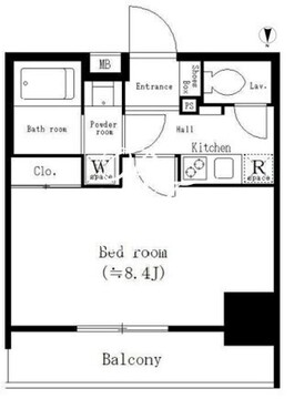 パークキューブ新板橋 804 間取り図