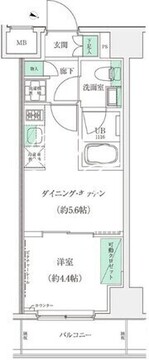 スタンズ板橋本町 203 間取り図