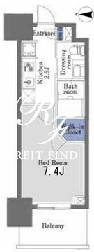 プライムメゾン早稲田 1302 間取り図