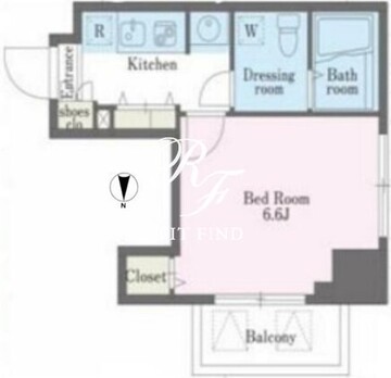 アジールコート西新宿 404 間取り図