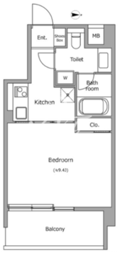 ヴォアラクテ西早稲田 503 間取り図