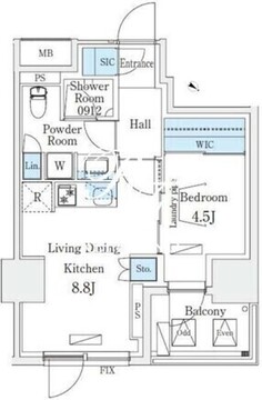 アーバンブリーズ恵比寿 1005 間取り図