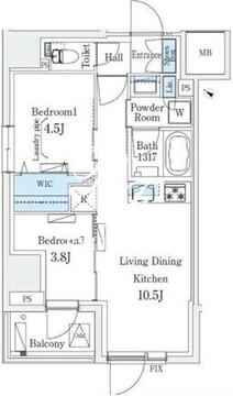 アーバンブリーズ恵比寿 701 間取り図