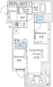 アーバンブリーズ恵比寿 503 間取り図