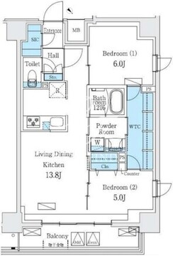 アーバンブリーズ巣鴨 210 間取り図