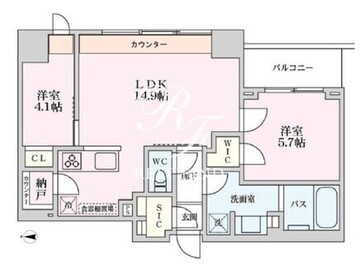 プライマル品川大井町 302 間取り図