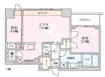 プライマル品川大井町 902 間取り図