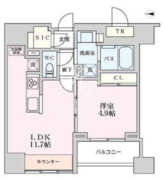 プライマル品川大井町 203 間取り図
