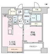 プライマル品川大井町 503 間取り図