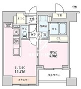 プライマル品川大井町 703 間取り図