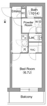 コンフォリア・リヴ両国イースト 201 間取り図