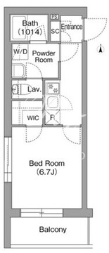 コンフォリア・リヴ両国イースト 204 間取り図