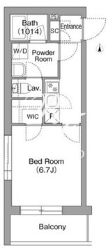 コンフォリア・リヴ両国イースト 304 間取り図