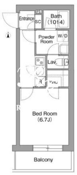 コンフォリア・リヴ両国イースト 601 間取り図