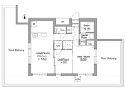 コンフォリア・リヴ両国イースト 701 間取り図