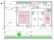 三田ガーデンヒルズ V-103 間取り図