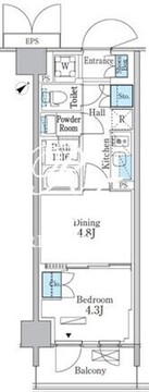 パークアクシス品川南大井パークフロント 329 間取り図