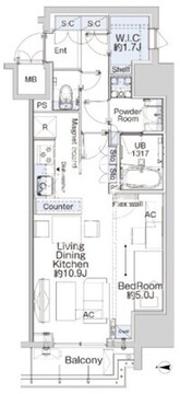 ベルファース蒲田ウエスト 306 間取り図