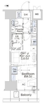 ベルファース蒲田ウエスト 1005 間取り図