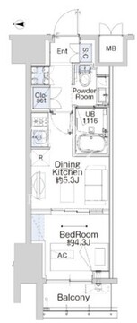 ベルファース蒲田ウエスト 603 間取り図