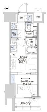 ベルファース蒲田ウエスト 1203 間取り図