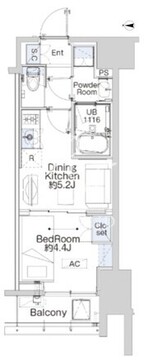 ベルファース蒲田ウエスト 602 間取り図