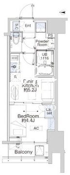 ベルファース蒲田ウエスト 1002 間取り図