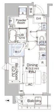 ベルファース蒲田ウエスト 1501 間取り図