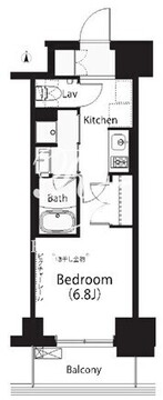 フレンシア文京関口 604 間取り図