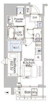ベルファース蒲田ウエスト 701 間取り図