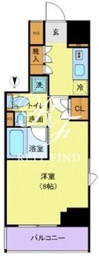 プレール・ドゥーク神楽坂 401 間取り図