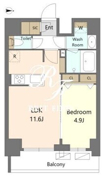 エスレジデンス新宿早稲田アヴェリス 503 間取り図