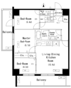 パークアクシス元浅草ステージ 1102 間取り図