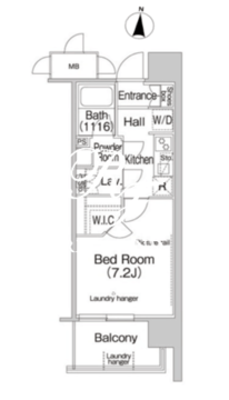 コンフォリア木場親水公園 801 間取り図