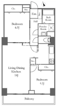 リバーシティ21新川 2110 間取り図